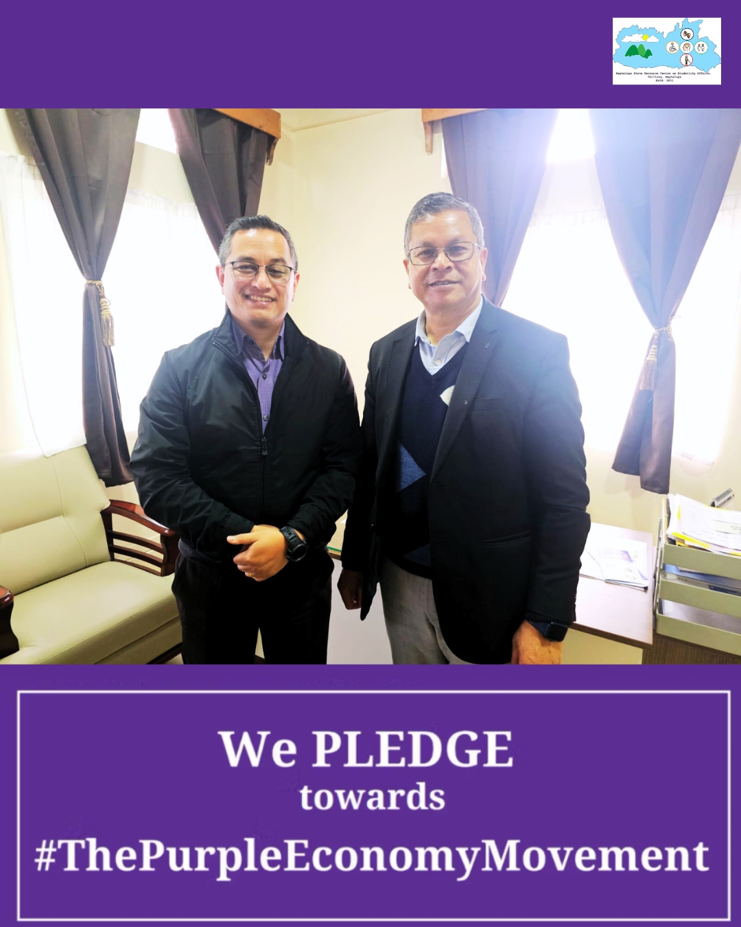 SRCDA representatives supporting the Purple Economy Movement.